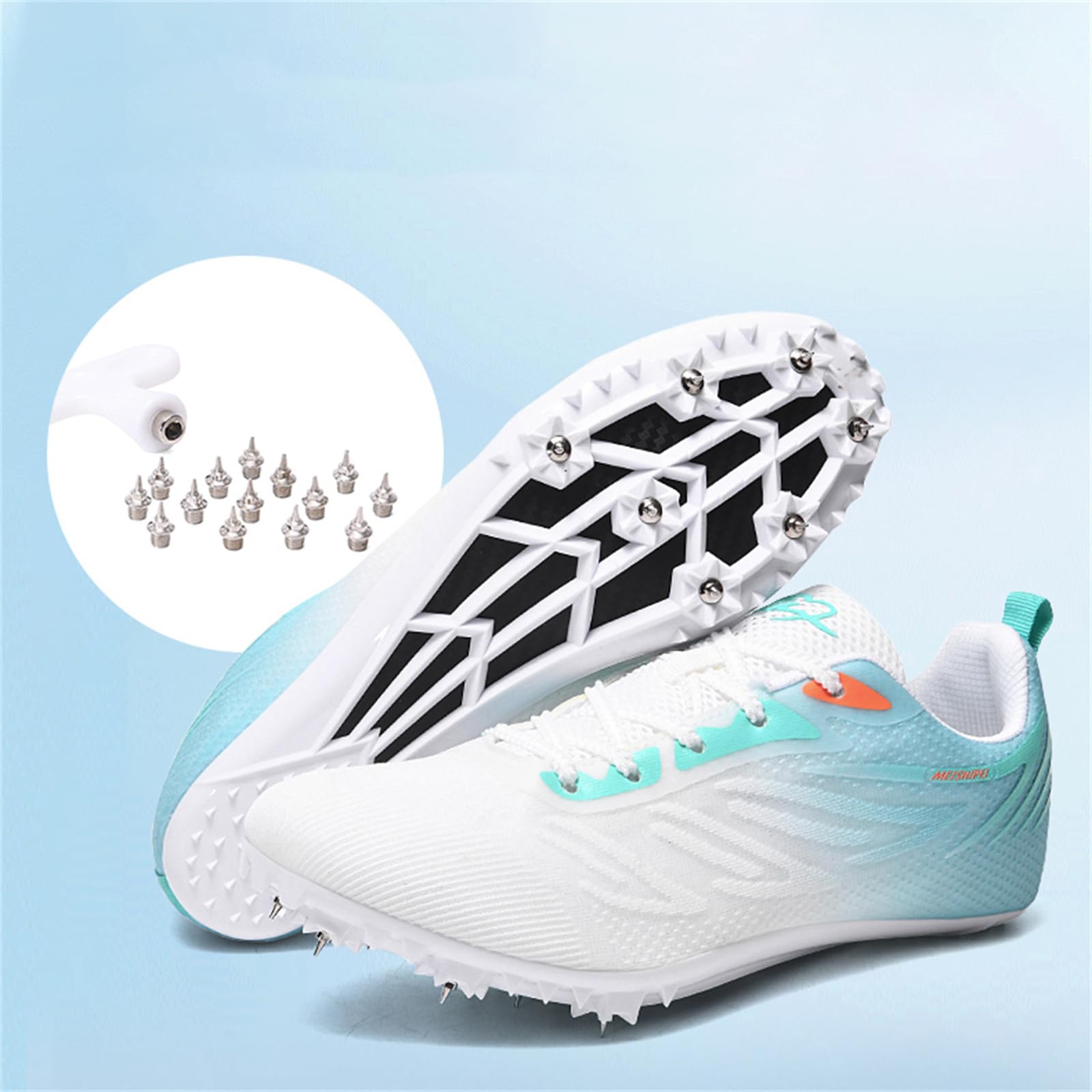 Zapatillas De Atletismo Hombres Mujeres Zapatillas De Atletismo para Carreras De Pista Y Campo Zapatillas Deportivas con Clavos para Niños Y Niñas