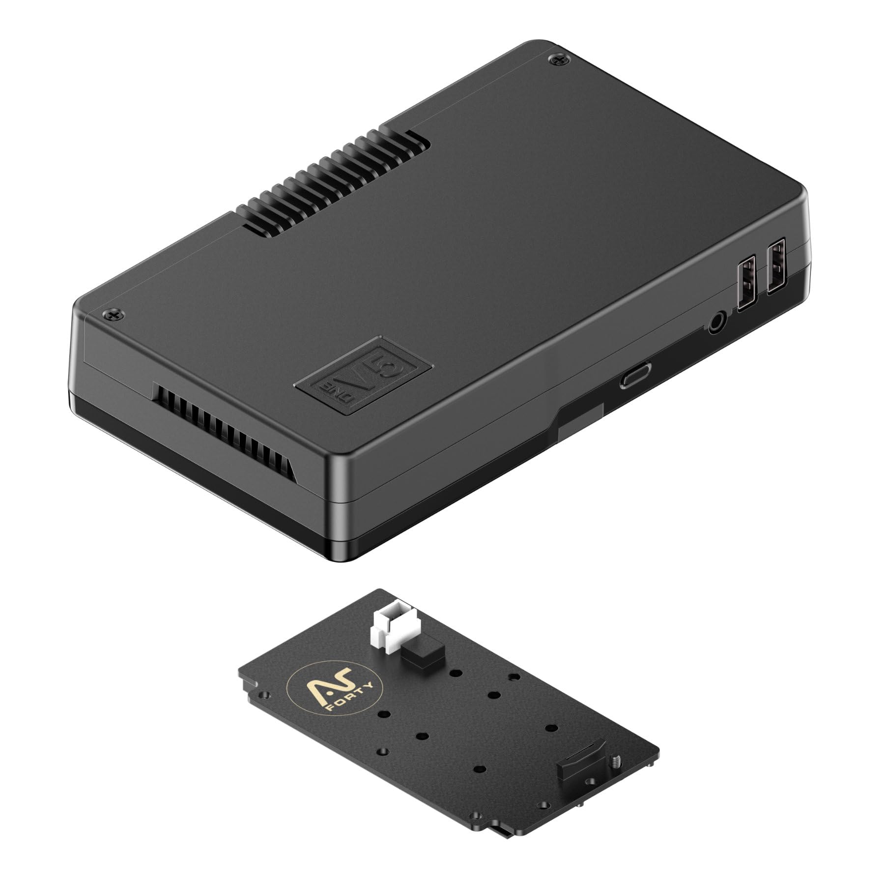 Argon ONE V5 M.2 NVME Case for Raspberry Pi 5 | Aluminum Case for Pi 5 with M.2 Single NVME PCIE Slot | Passive and Active Cooling | Dual Full HDMI Port | Key-M M.2 2230/2242/2260/2280 NVME Support