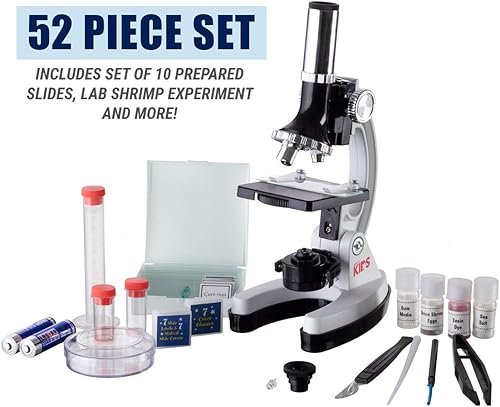 Miniatura 10 de Bastidor y base de metal Amscope Kids M30-ABS-KT51 120x-1200x de 6 potencias con accesorios de 52 piezas entre el top 3 de elegidos como mejor kit