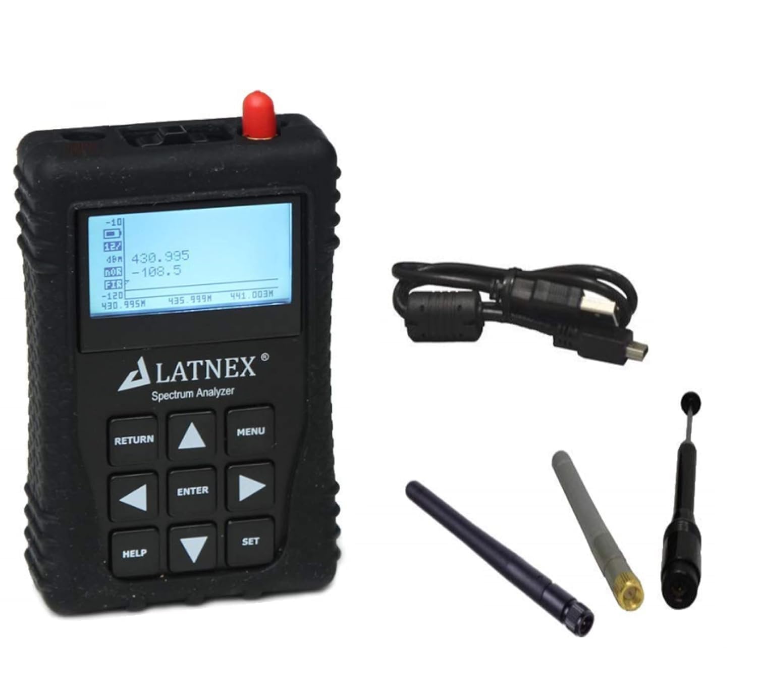 SPA-7G Spektrumanalysator und RF Explorer 7G Kombibänder – Handheld Frequenzanalysator für Amateurfunk, drahtlose Geräte, WLAN, Audioingenieure