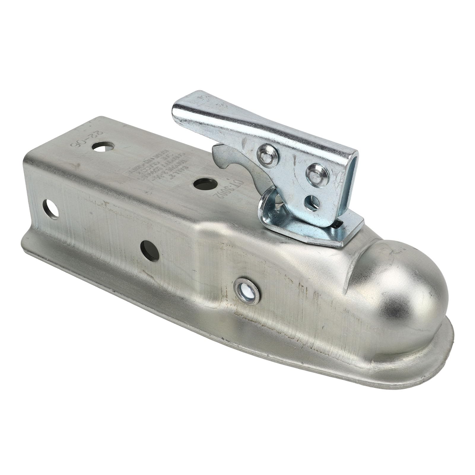 AMONIDA Łącznik Języka Przyczepy Heavy Duty do Przyczepy Kempingowej RV 2-calowa Głowica Kulowa 3500 Funtów Nośność Odporne na rdzę szerokość Kanału 63 Mm