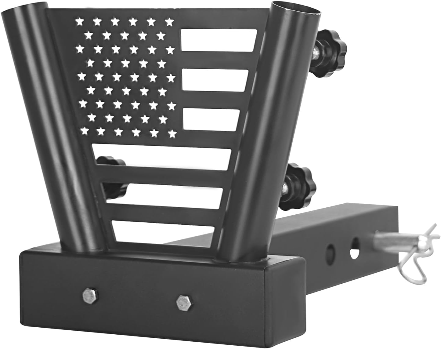 Sidasu Hitch Mount Dual Flag Pole HolderFlag Pole HolderFlag Pole for Truck