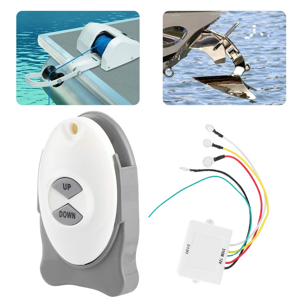 Anchor Remote Ankerwinde Funkschalter 12V Anker Ankerwinde Funkschalter Empfänger Wasserdichter Segelverkleidungsregler Zugang zum Marineboot