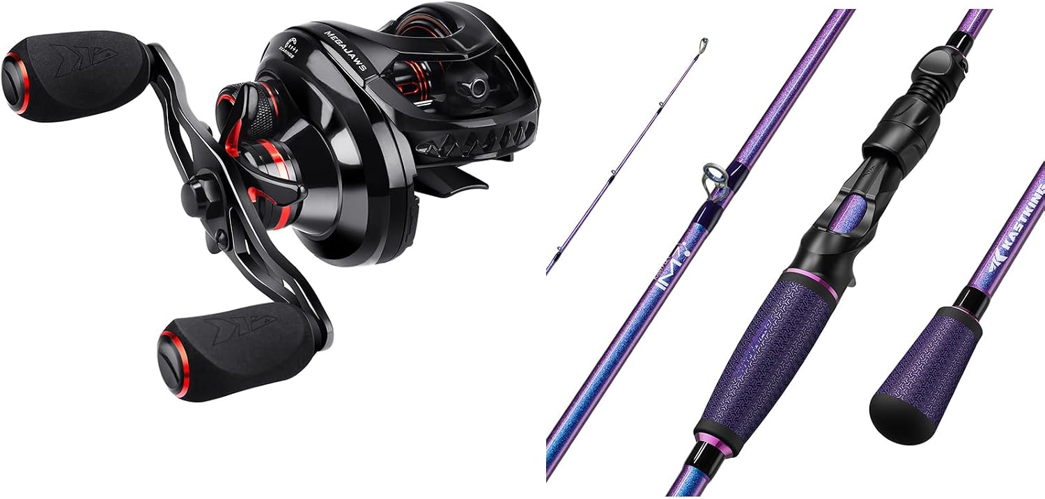 KastKing Royale Legend Pro Casting Rod & KastKing MegaJaws Baitcasting Reel