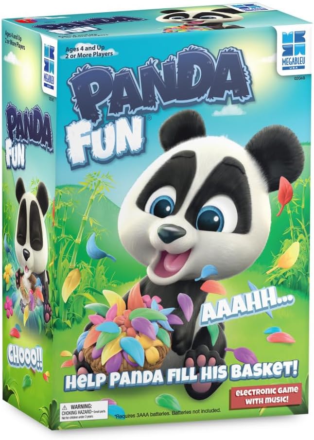 University Games Megableu USA, Panda Fun, a Fast and Frenzied Skill and Action Game for Children of All Ages, Play Cooperatively or Competitively to Win! Ages 4 and Up, 2 or More Players