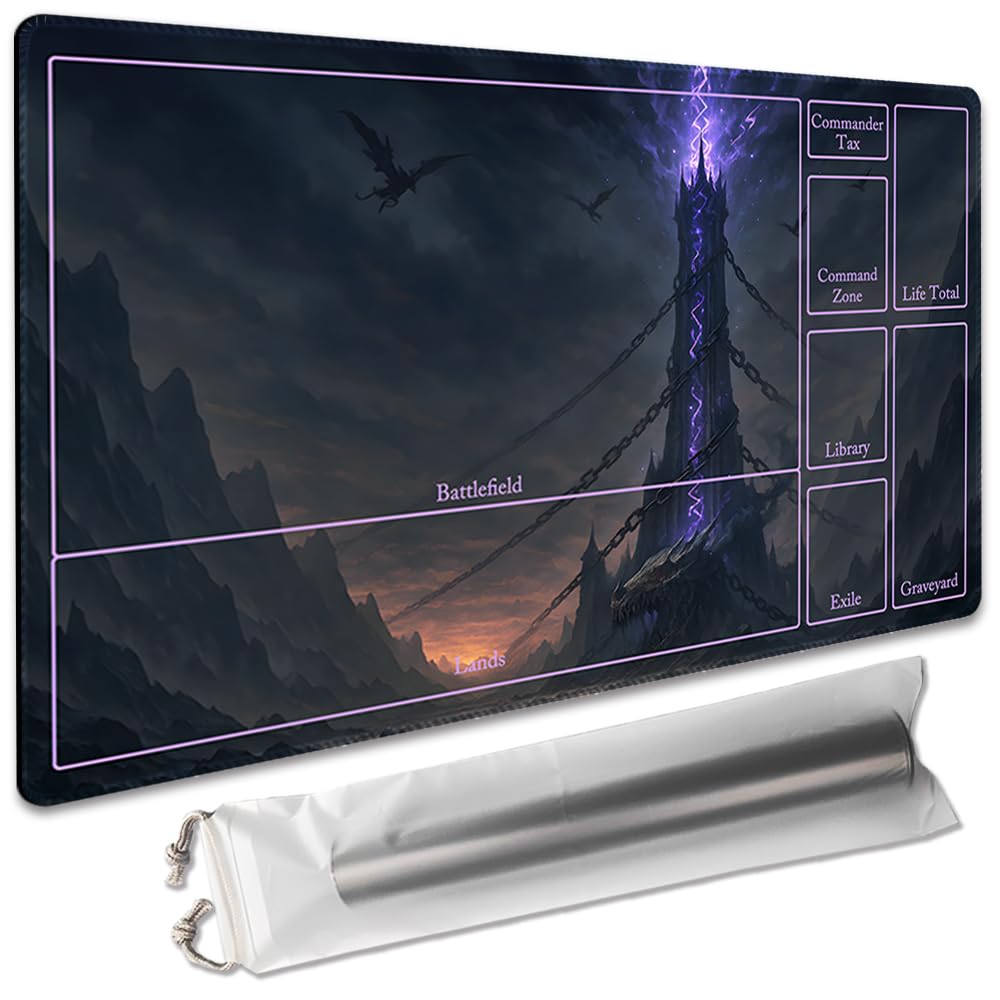 Board Game 14x24in MTG Playmat Compatible for OCG CCG RPG TCG Playmats (Zone-Tower of Curse) โ image 1