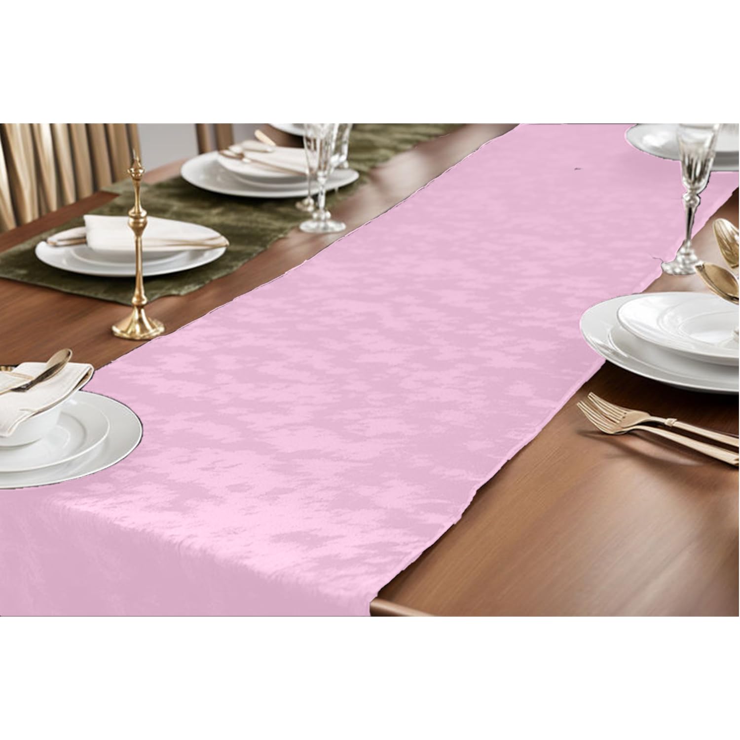 Elegant Event Essentials, Crushed Velvet Party Long Table Runner, for Spring Party Wedding, Reception, Banquet - Image 3