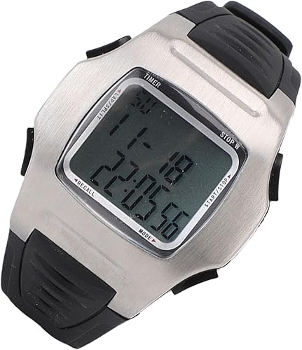Miniatura 8 de Keenso Reloj de árbitro de fútbol, cronómetro digital de acero inoxidable con temporizador de 1100 segundos y alarma para sincronización de juegos y