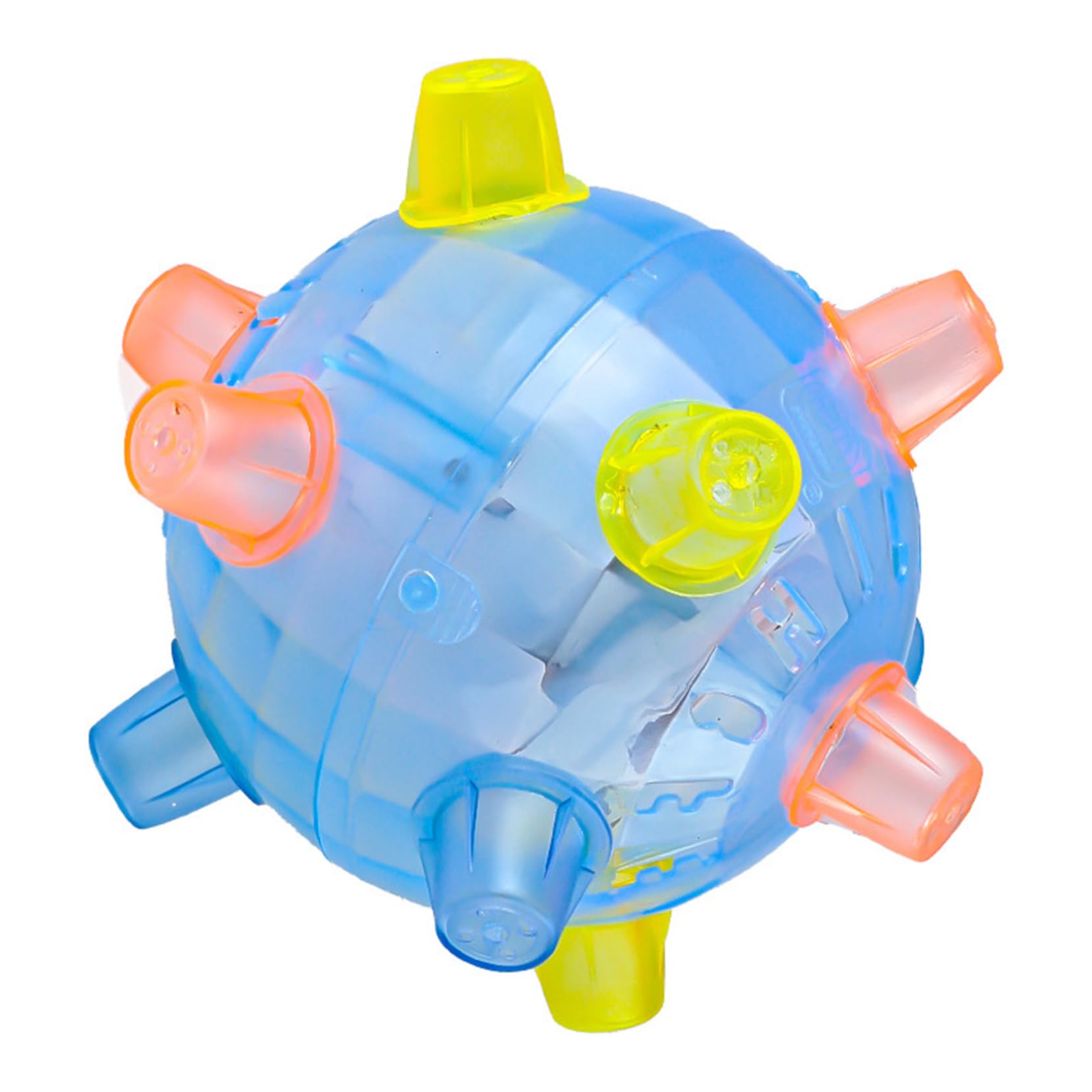 YililayDog Active Ball,Jumping Activation Ball for Dogs 4.7x4.7 Inch Light Up Dog Ball With Music Soft Active Rolling Ball For Dogs Bouncing Balls for Interactive Dog Toys without Battery