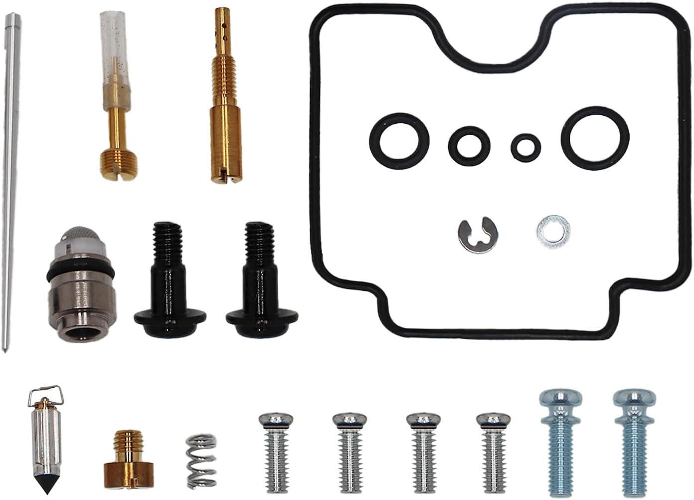 Carburetor Rebuild Kit with Diaphragm for Yamaha Road Star 1600 1700 1999-2007 XV1600A XV1700A XV1600AT XV1700AT Carb Repair Kit