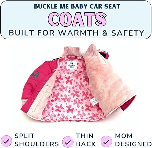 Miniatura 3 de Buckle Me - Abrigo de invierno para bebé, chaqueta de asiento de automóvil más caliente para niños y niñas, destacada en Shark Tank de 6 meses a 6