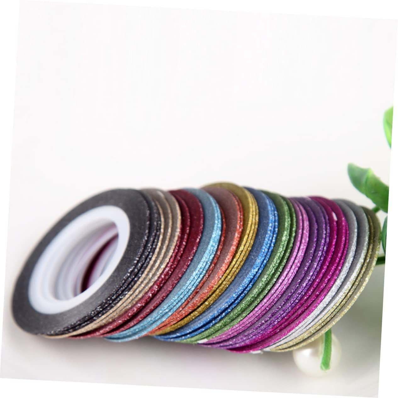 Didiseaon 156rolls Frosted Nail Art Tape Mixed Nail Decoration for Manicure Pedicure Easy to Use Self-Adhesive Design for Creative Art Designs