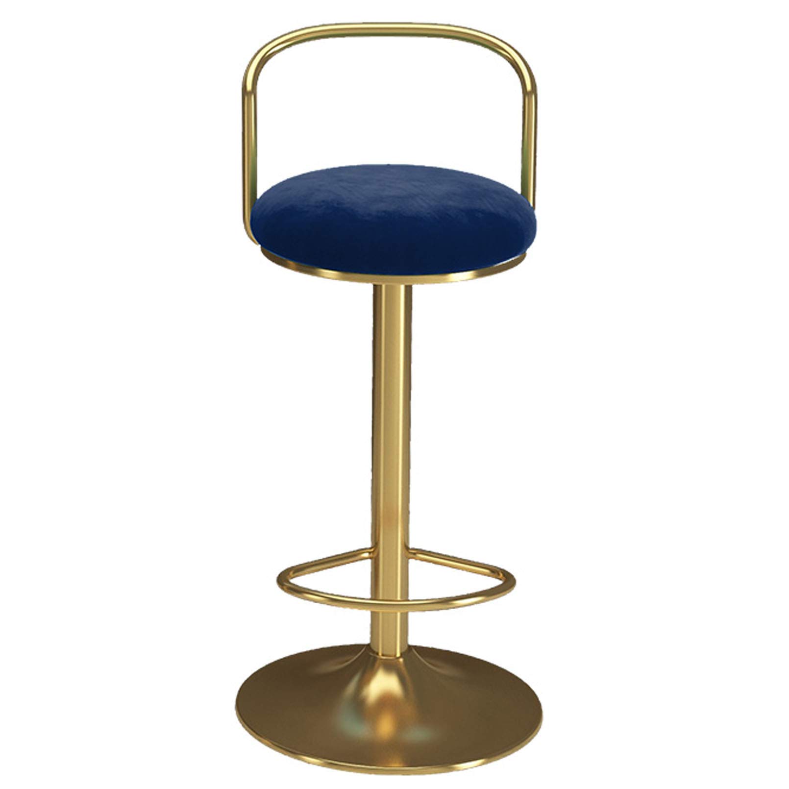 Bar Stools Breakfast Swivel Counter Chair Bar Stools,Adjustable Counter Height Stool Chair for Kitchen Counter,Kitchen Stool Upholstered In Velvet,Modern Design Bar Chair Stool Bistro Stool with Gol