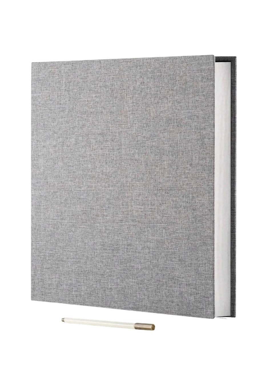 1pc Linen Photo Album Self Adhesive Scrapbook For 2x3 4x6 5x7 8x10 Pictures DIY Book(Grey-A)