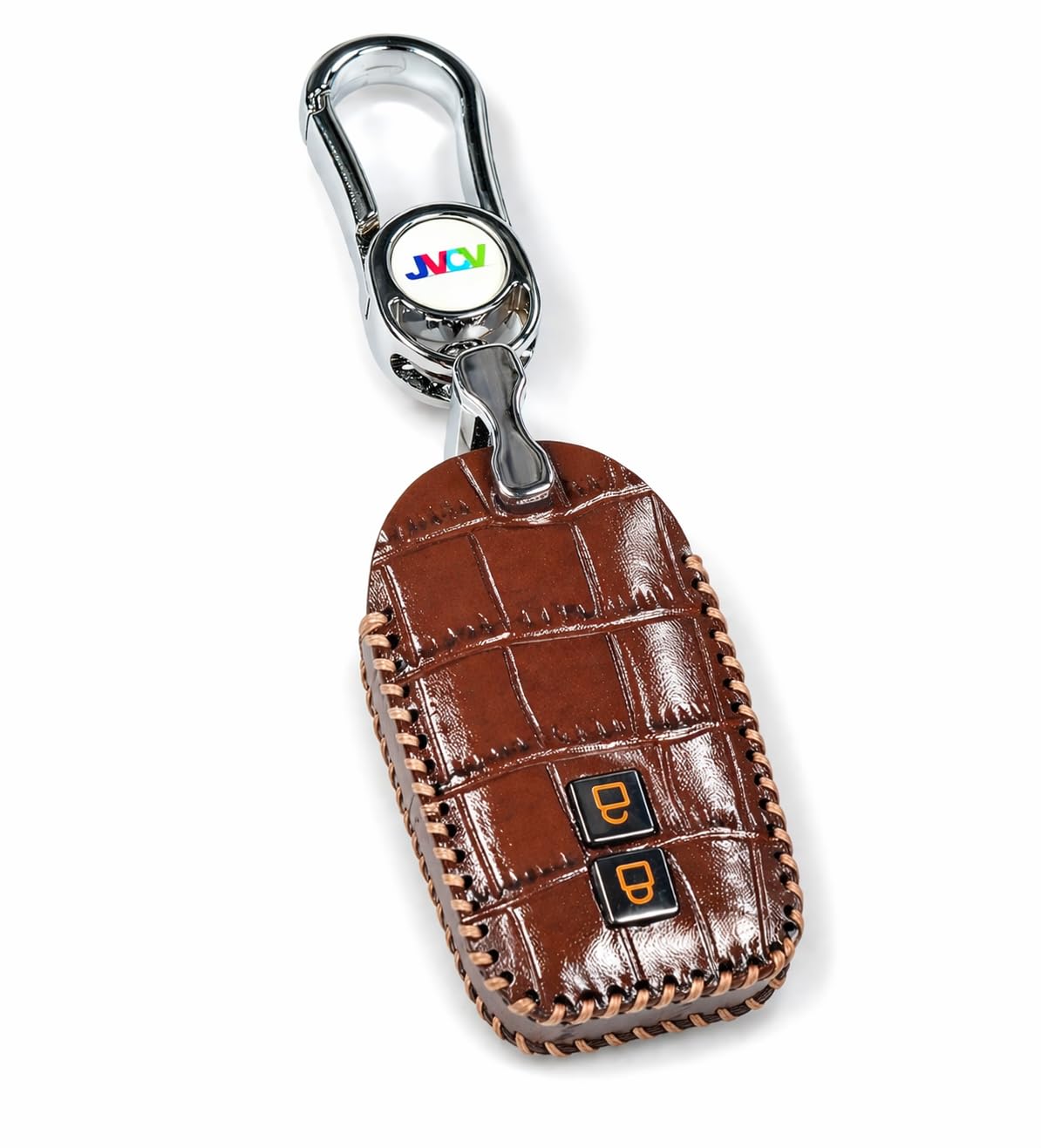 JVCV® Handmade Carbon Fiber Pattern Leather Key Cover Compatible with Suzuki Jimny Fronx Grand Vitara Baleno XL6 Swift Ertiga Dzire Rumion Urban Cruiser Glanza, Hyryder Smart Key