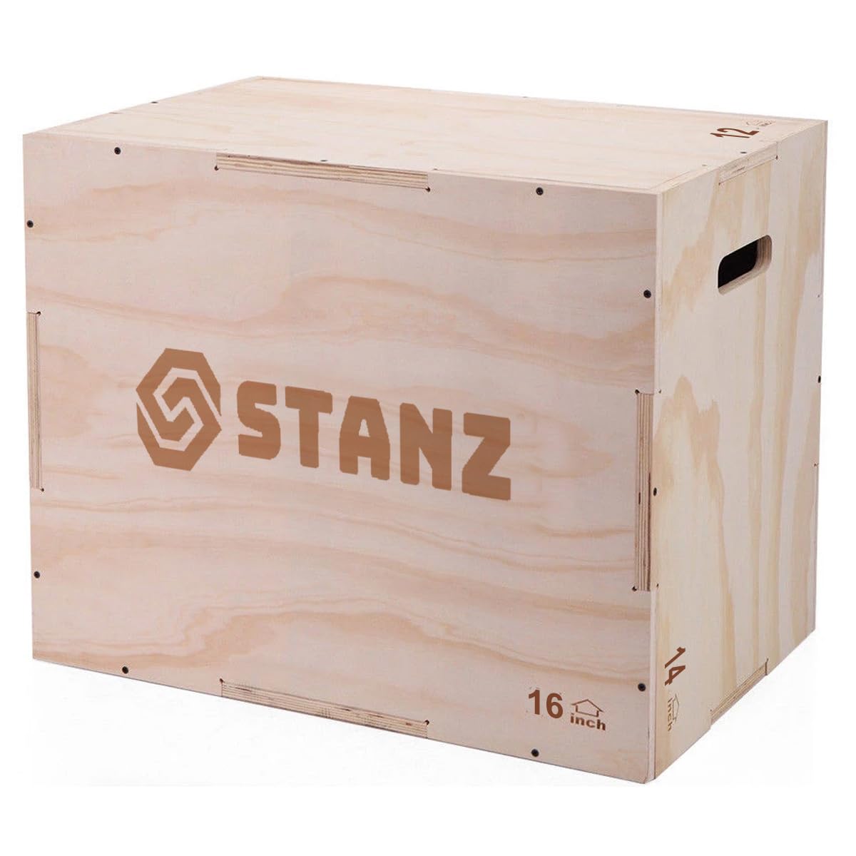 Stanz (TM) Wood Plyo Plyometric Exercise Box, 16