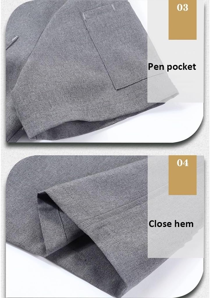 Short Sleeve Chef Coat Classic Unisex Chef Jacket with Pockets Kitchen Cook Shirt Mens Women Hotel Workwear