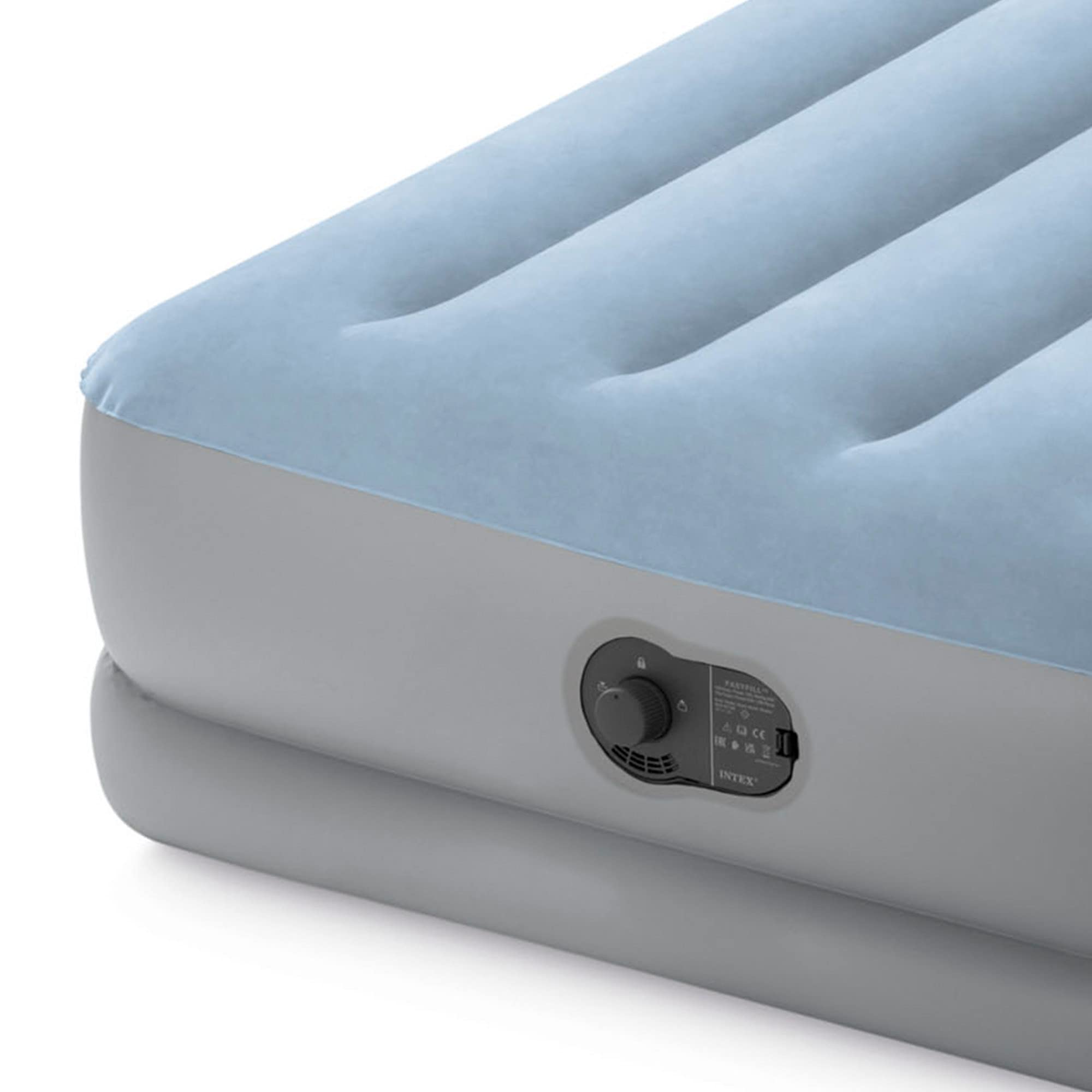 Intex Twin Dura-Beam Comfort Luftbett mit Fastfill USB-Pumpe, aufgeblasene Größe: 99 cm x 191 cm x 36 cm (64157)
