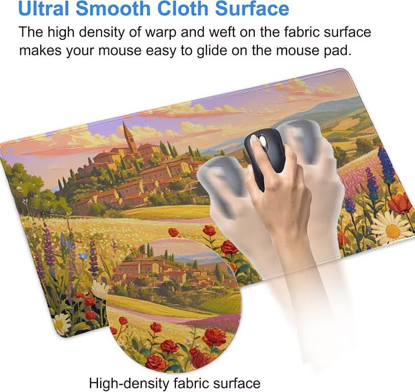 Tapis de souris de qualité avec bords cousus durables - 6