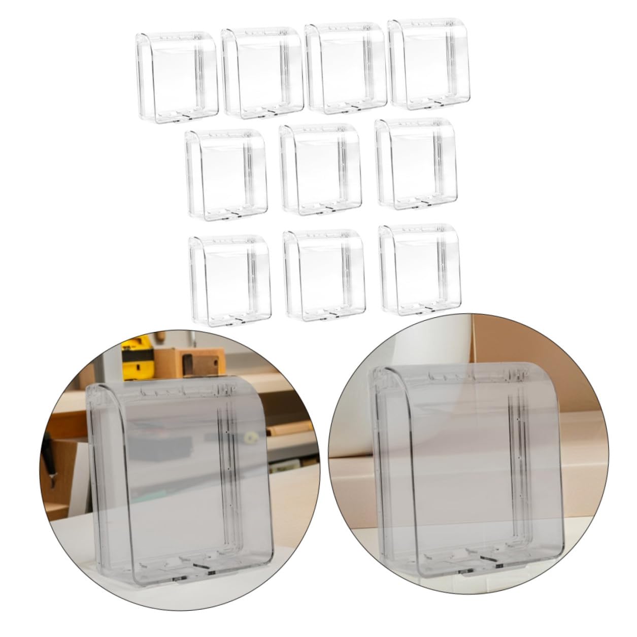 Cache-prise Étanche 86 Type, Boîtier de Protection Abs Transparent, 10