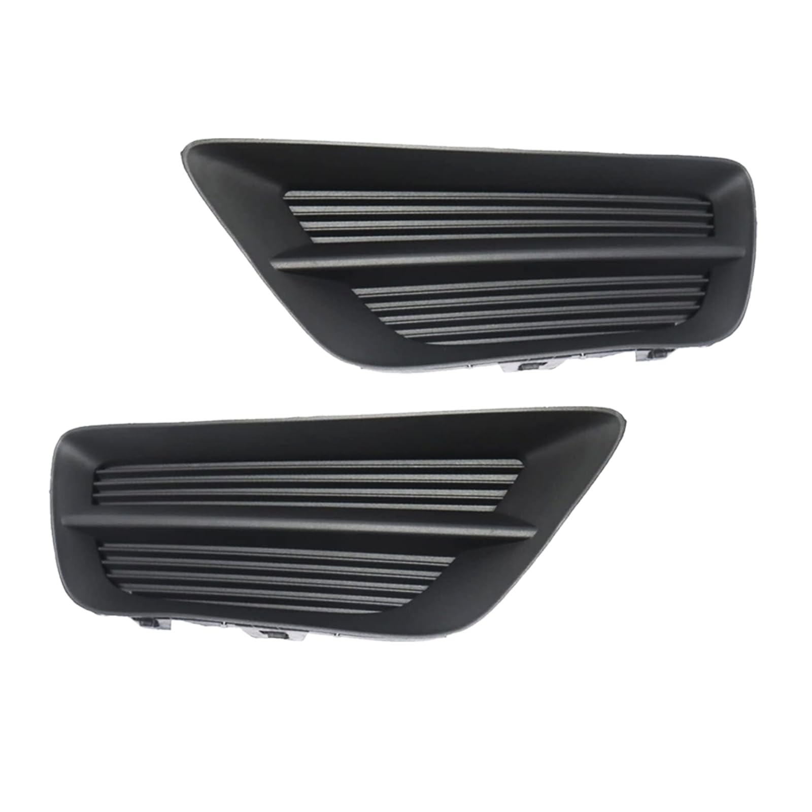 DULPER Front Fog Light Cover Fits For 2013-2015 Honda Accord Sedan Black Bumper Grille Cap Trim Set Replacement Parts 71112T2AA00, 71102T2AA00, HO1039112, HO1038112 (Left and Right)