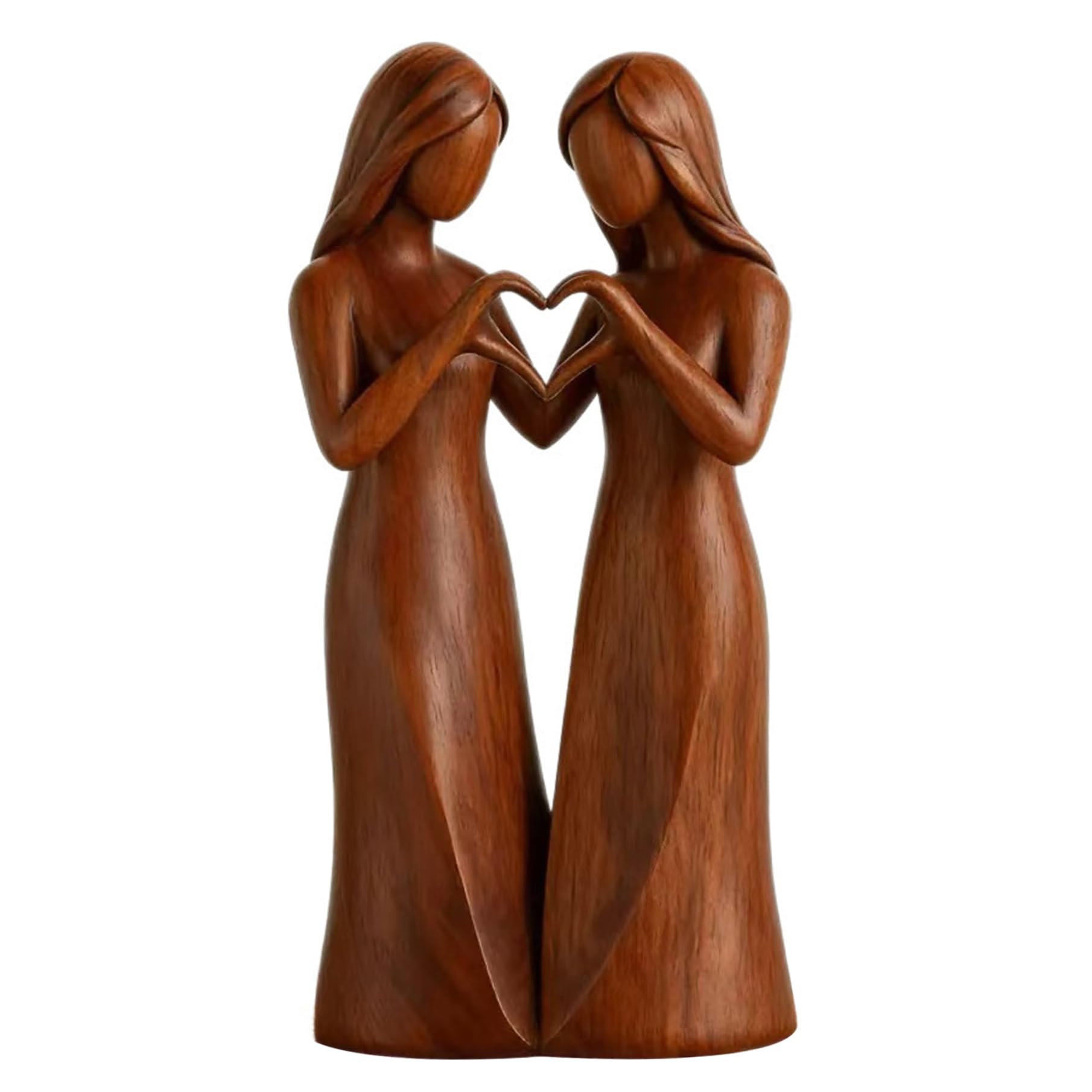 Figurines de sœurs éternelles : sculpture en résine fait main pour décoration maison