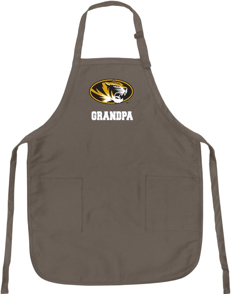 Broad Bay University of Missouri Aprons Official Mizzou Logo Apron w/Pockets Grilling Gift Him Her Men or Women
