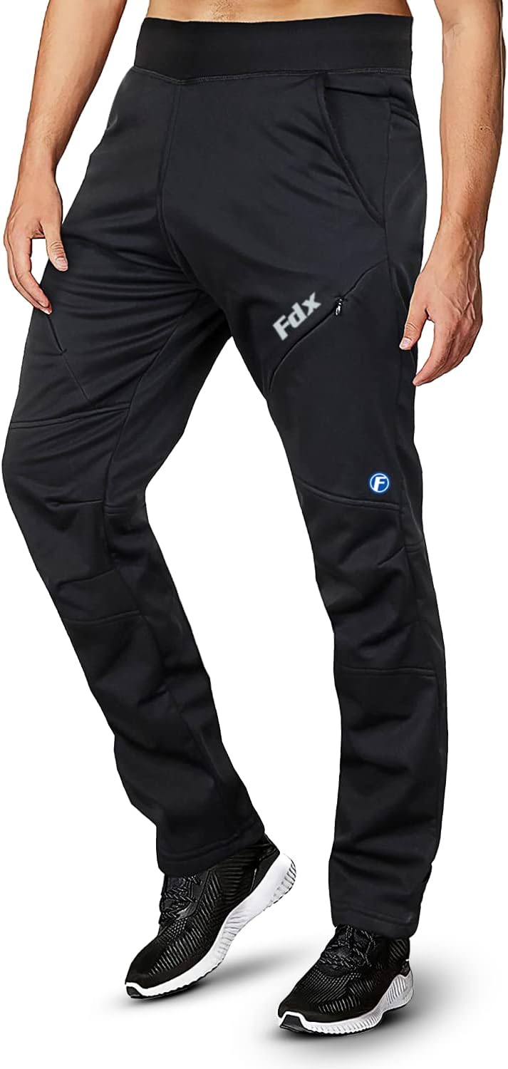 FDX Men’s Cycling Tights, 3D Padded, Thermal, Water Resistant