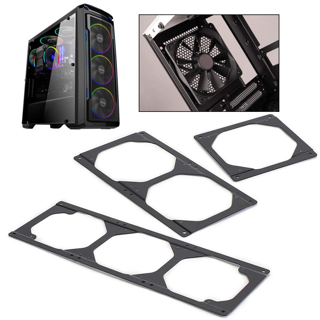Sara-u Chassis Cooling Fan Conversion Adapter Bracket Holder for Computer Case Heatsink Gadget 360 to 420, 422 x142mm
