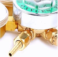 Vista 3 de Regulador de oxígeno Medidores de gas de soldadura de latón completo Heavy Duty Kit de antorcha de corte de tanque grande Salida 0-200PSI Entrada