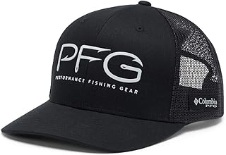 Columbia Pfg Hooks Snap Back Ball Cap, Breathable, Adjustable