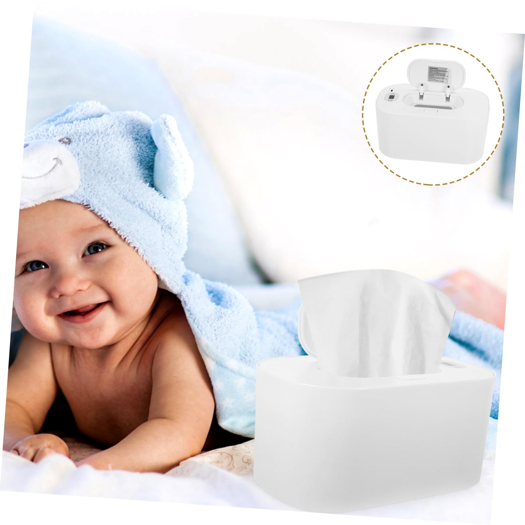 BESTonZON 3 Pièces essuie-tout lingettes humides voiture essuie-glace chauffe lingettes Température constante chauffage boîte à mouchoirs auto de bébé Boîte thermique abdos