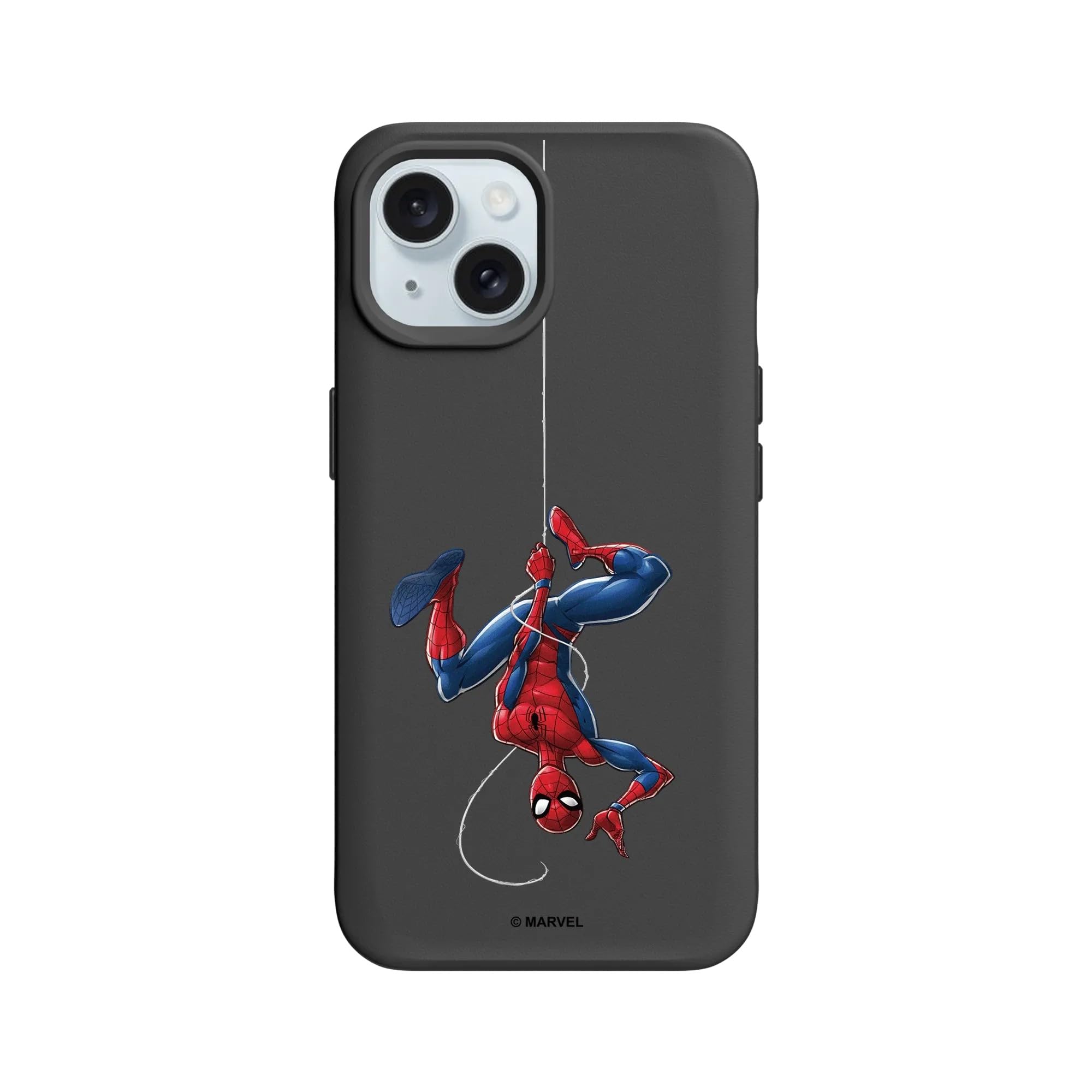 Coque iPhone 15 RhinoShield MagSafe antichoc noire Marvel Spider-Man