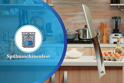 Miniatura 6 de SMI - Juego de 6 cuchillos de pelar con borde dentado, cuchillo para verduras, cuchillo de frutas, cuchillo de cocina fabricado en Solingen Alemania