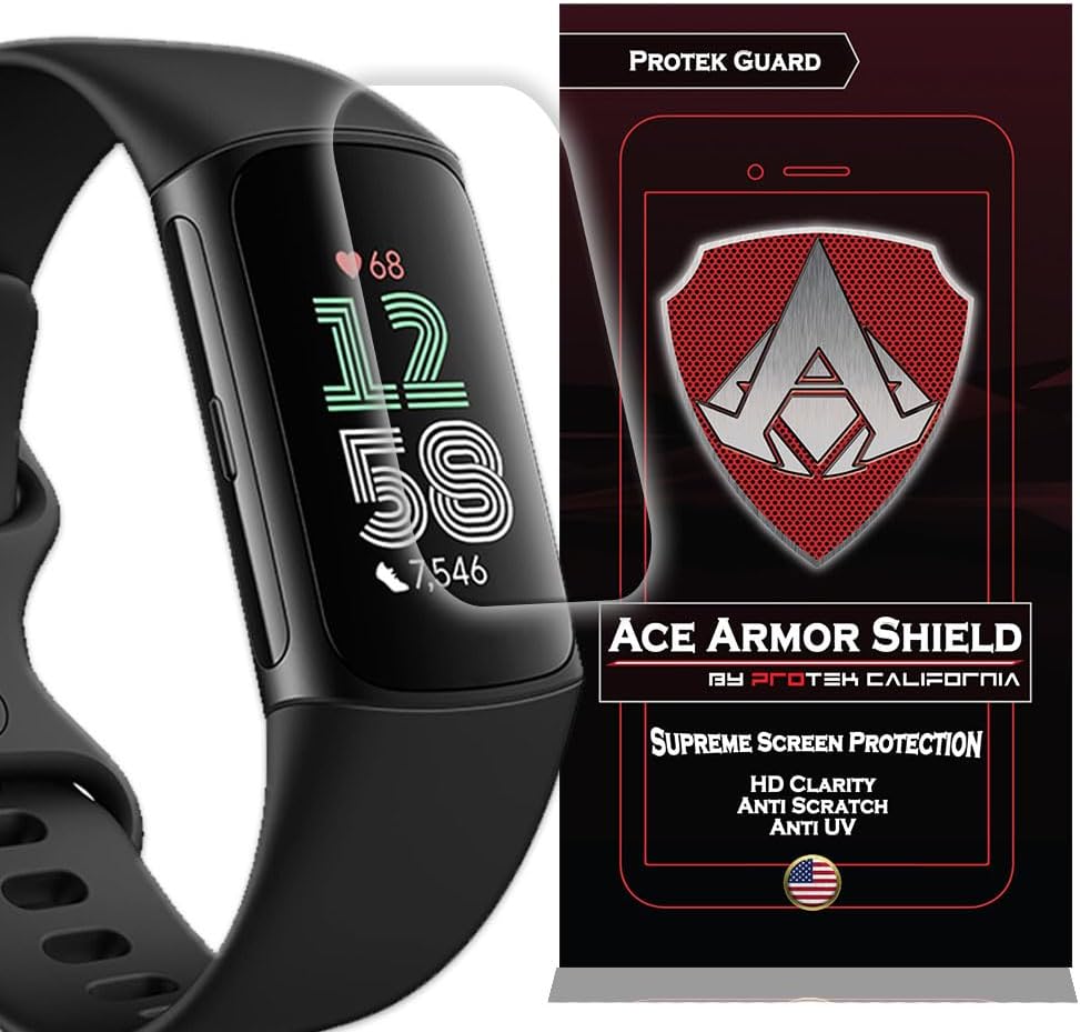 ACE ARMOR SHIELD Premium Screen Protectors for the Fitbit Charge 6 and Charge 5 (CHARGE 6 / CHARGE 5)