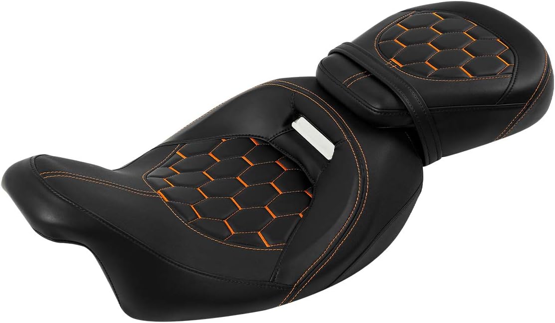 LowProfile Rider and Passenger Seat Two Up Leather Seat