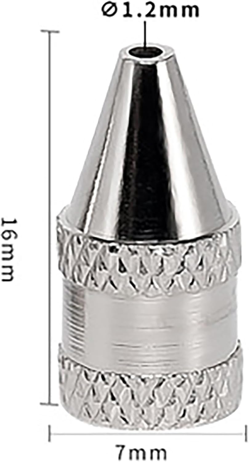 5Pcs 1.6mm/1.2mm Nozzle Iron Tips Metal Soldering Welding Tip for Electric Vacuum Solder Sucker Desoldering Pumps Weldin