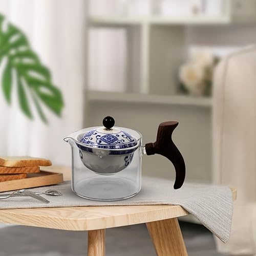 Miniatura 3 de BESTonZON Teapot - Juego de té chino perezoso - Dispensador de té resistente para suministros de té, centro de mesa para té, café, bebida, negro,