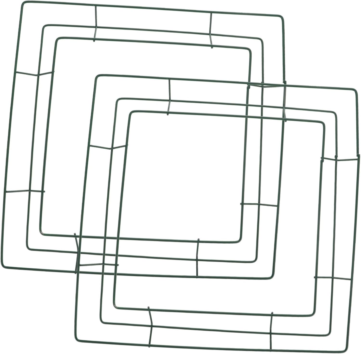 VICASKY 2pcs Iron Wreath Rings DIY Floral Frame for Home and Garden Decor Solid Wire Wreath Frames for Hanging Indoor Outdoor Festival Decoration