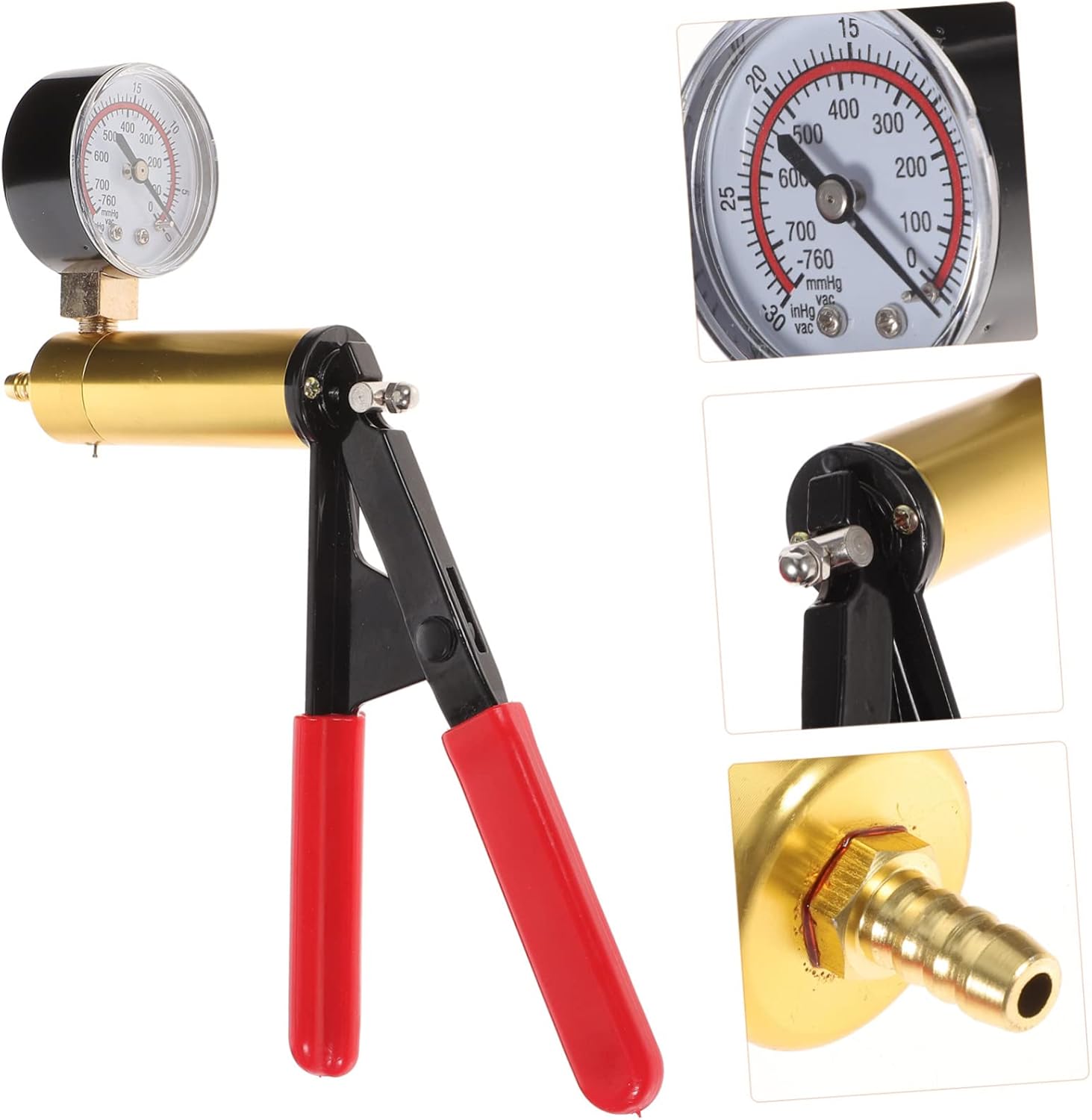 OUNONA Manual Vacuum Pump Kit Hand Vacuum Pump Test Bleeding Kit Automotive Tuner Tool