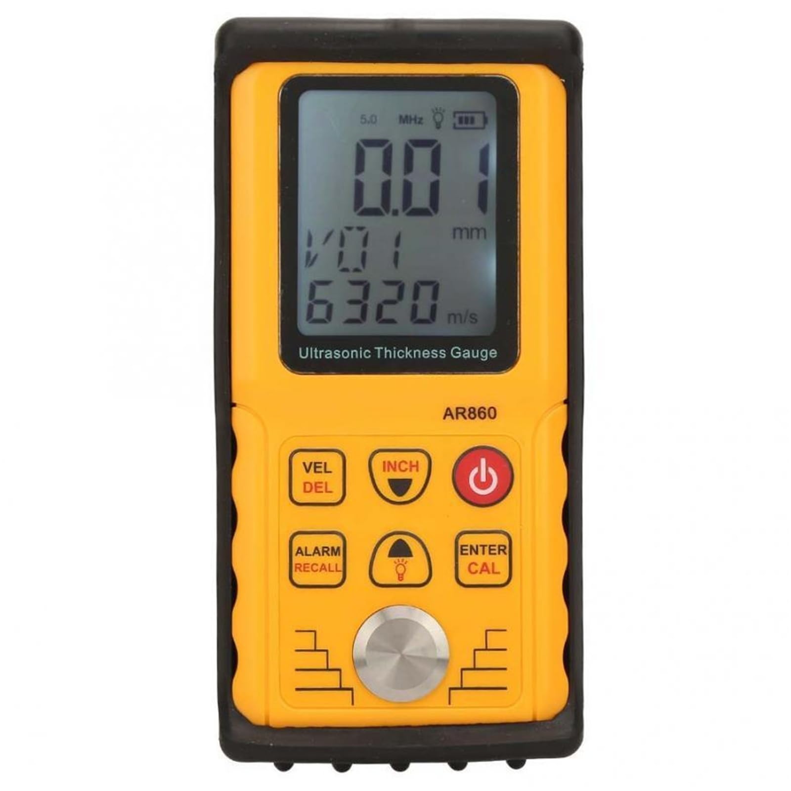 Thickness Gauge Digital Ultrasonic Thickness Gauge Tester Meter 1.00 to 300.00mm Steel Sound Velocity 1000 to 9999m/s