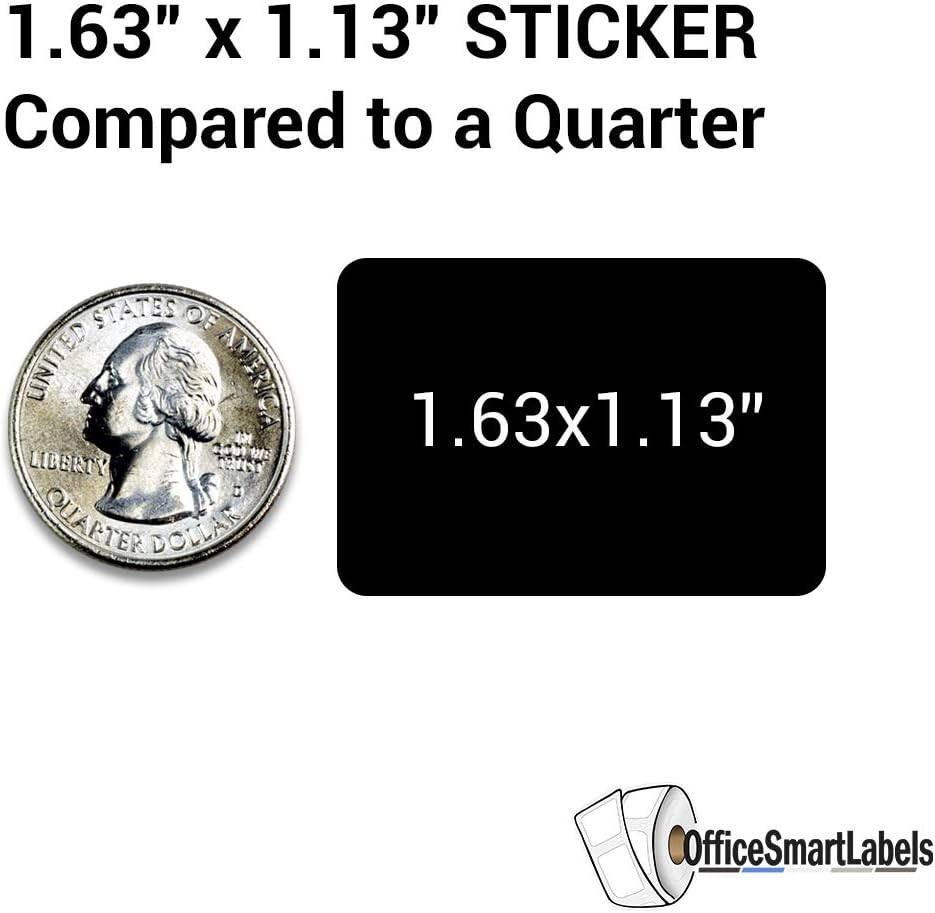 Reduced for Quick Sale Now for Retail Clearance Price Tag Stickers - 1.65 x 1.15 Inch Custom Writable Label Pricing Stickers - Pressure Sensitive Adhesive, Semi-Gloss Coated - 300 Labels/Roll