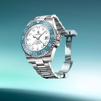 Men Watch Pagani Design GMT Watches for Men Automatic 40MM Date 100M Waterproof Stainless Steel Sapphire Glass Mechanical Wristwatches PD-1662