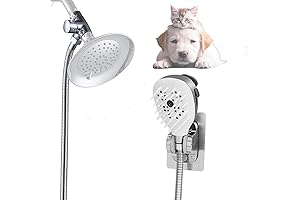 Baby Shower Attachment Kid's Doggie Shower Sprayer Attachment Silicone Massage Brush for...