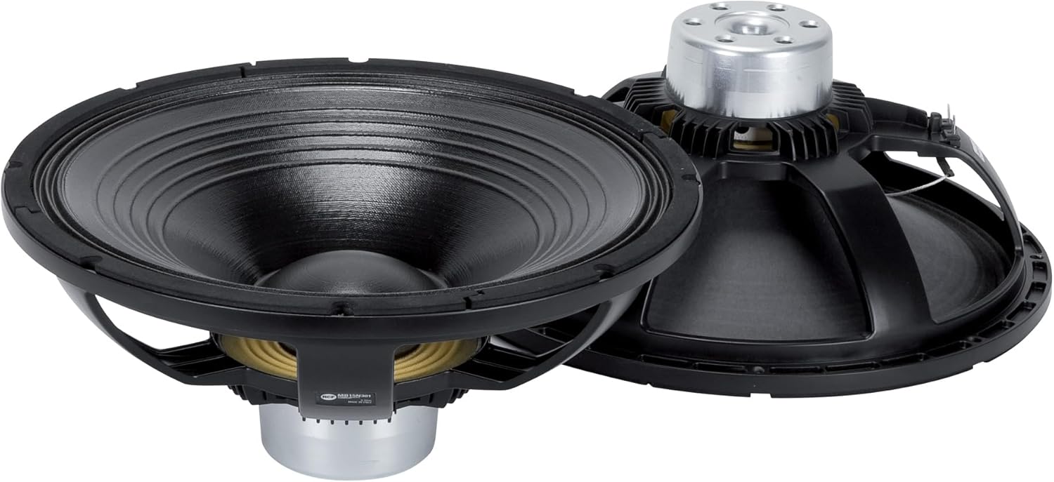 RCF MB15N301 15-inch NEO Mid Bass Sub Woofer 500 WMS 1000 Watts Peak 3-Inch Fibreglass Voice Coil Precision Transducers Pro Audio Speaker 8-Ohm