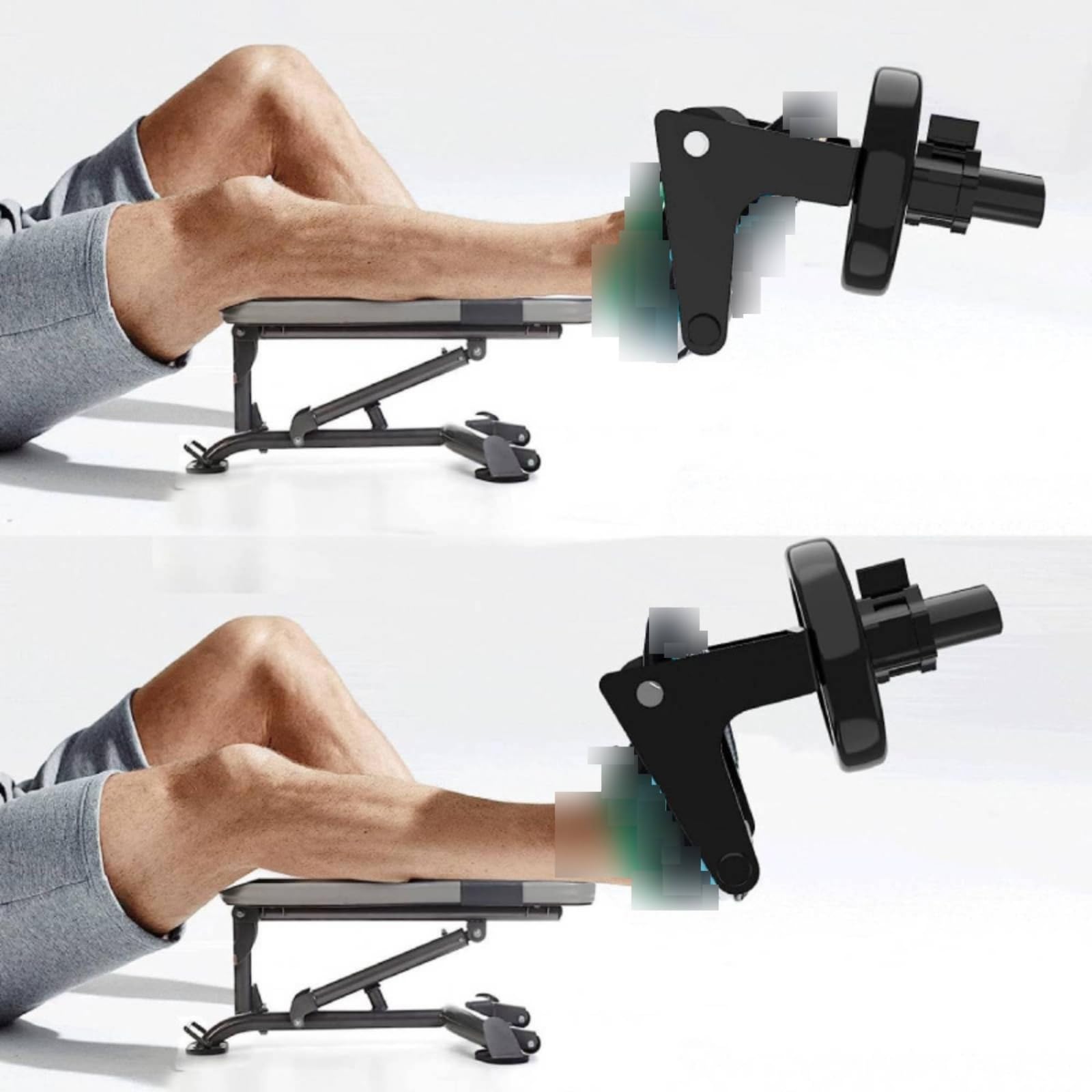 Attrezzo Tibialis in Metallo Barra per Tibia Compatto Accessorio Palestra per Appassionati di Fitness
