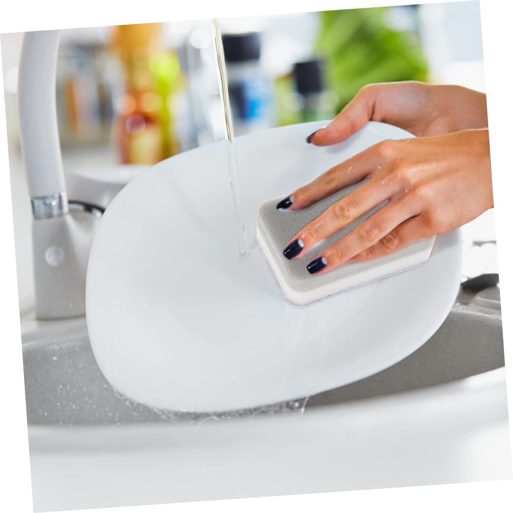 Mobestech 50pezzi Spugne Abrasive Per Lavaggio Piatti e Strofinatura Doppia Faccia Spugne Professionali Per Pulizia Cucina e Superfici Domestiche
