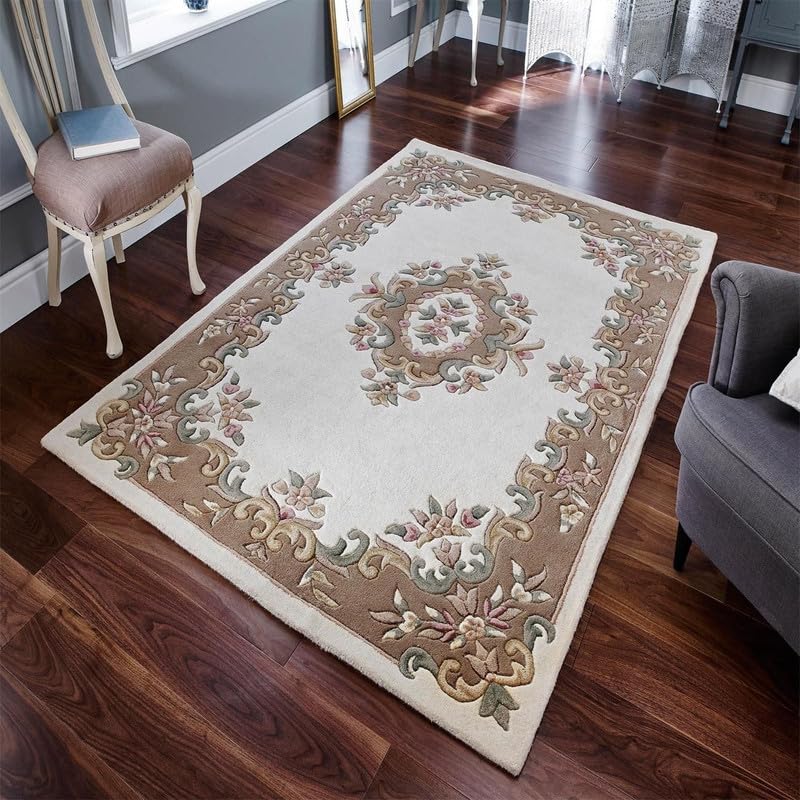 Image of OLEFIN Handmade Thick Woolen Anti Slip Carpet and Rugs for Living Room Bedroom Hall Dinning Room Kids Room