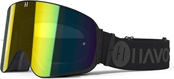 Havoc Racing Magnetic Frameless Goggles - For Motocross, Dirt Biking, Snowboarding, ATV, UTV - UV Blocking Anti-Fog Goggles