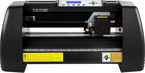 Miniatura 11 de VEVOR Máquina cortadora de vinilo, 14 pulgadas14.764 in, impresora de trazador LED, posicionamiento manual preciso, software compatible con sistemas